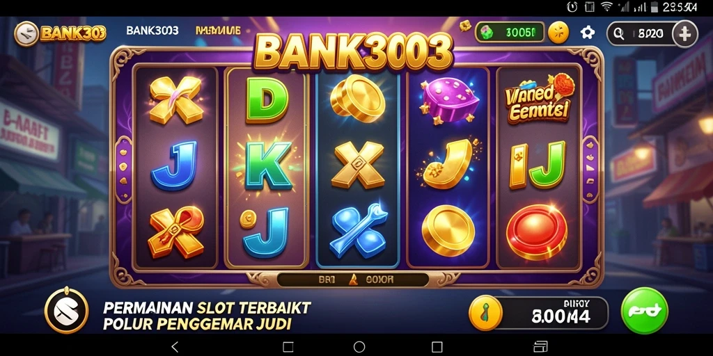 Screenshot BANK303 menampilkan gameplay seru dari permainan Slot.