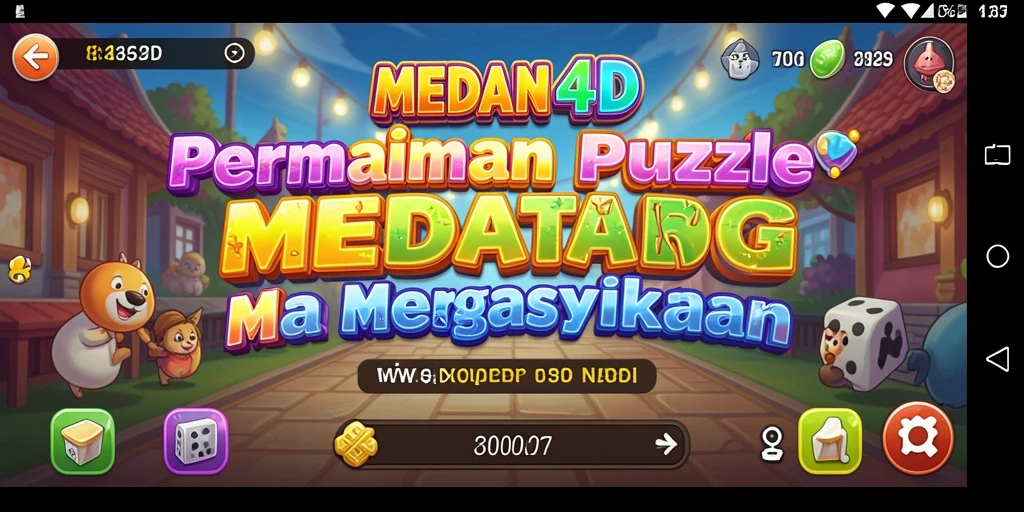 Screenshot utama MEDAN4D menampilkan gameplay Puzzle yang menarik.