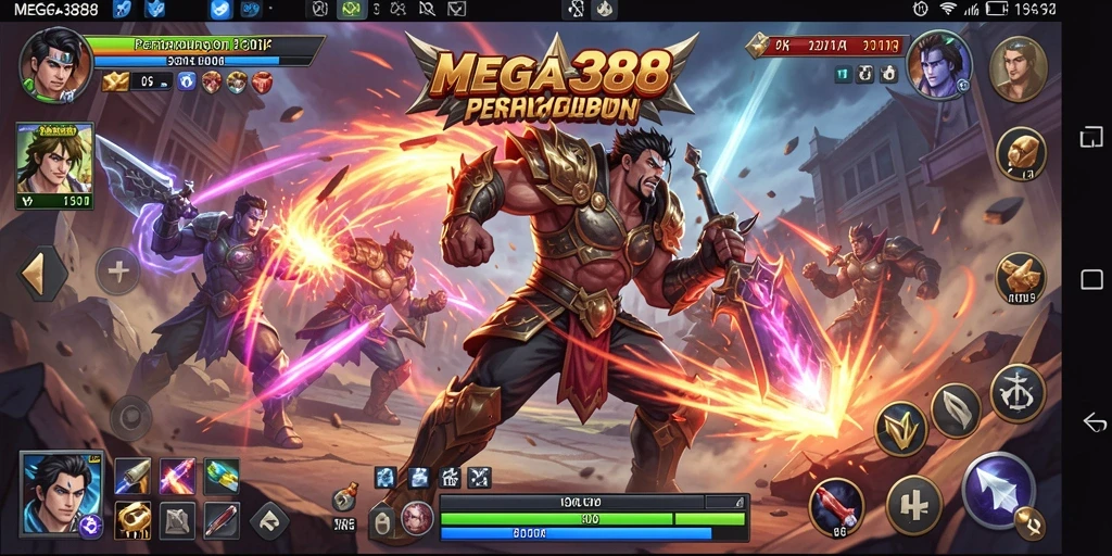 Gameplay seru di MEGA388 dengan pertarungan yang intens dan karakter unik.