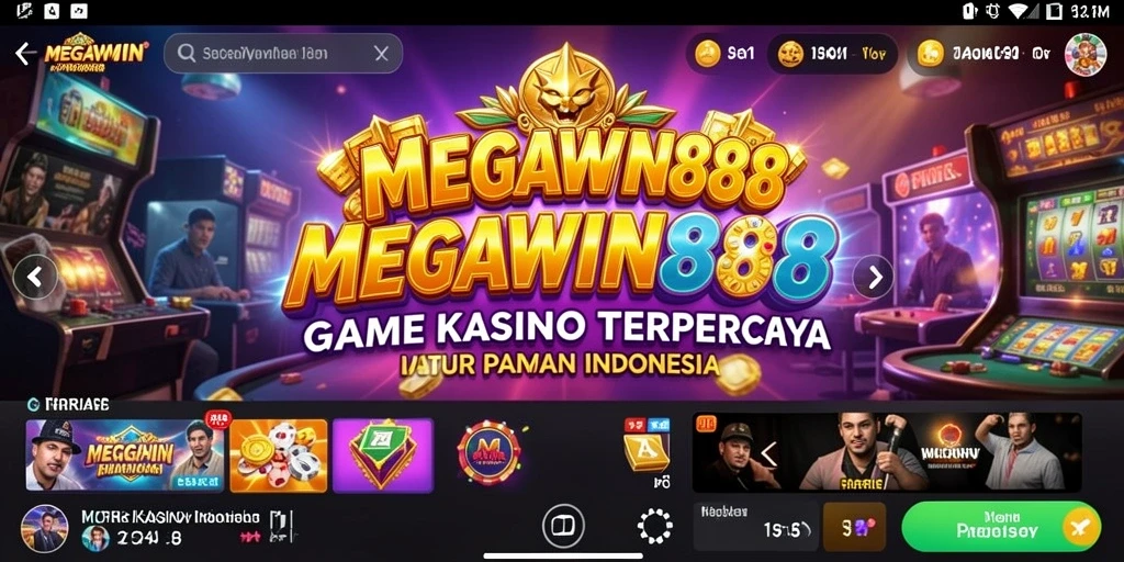 Tampilan menawan dari permainan Kasino MEGAWIN888 yang penuh aksi.