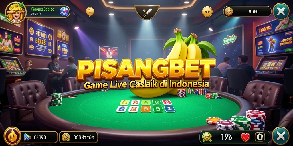 Tampilan gameplay Live Casino di PISANGBET dengan dealer profesional.