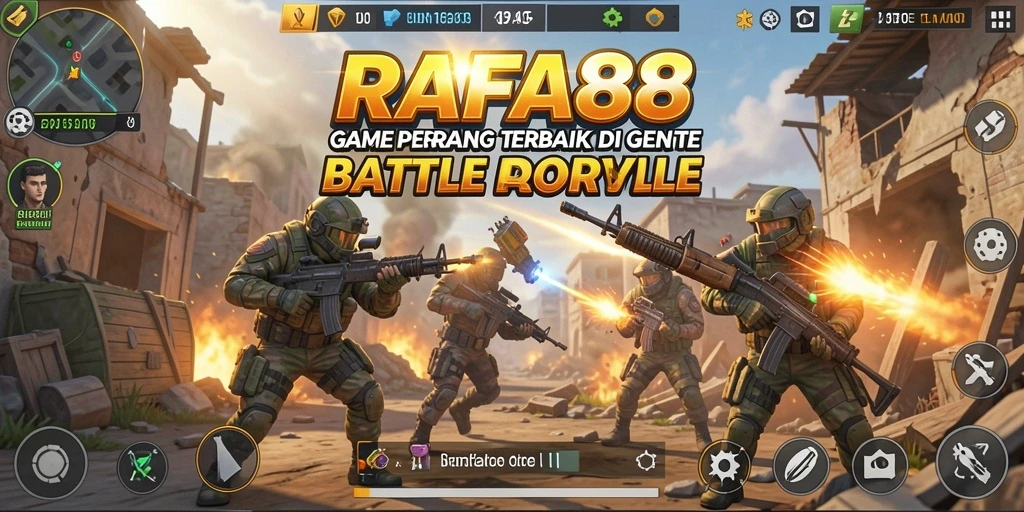 Tangkapan layar gameplay RAFA88 yang menampilkan pertempuran sengit di arena.