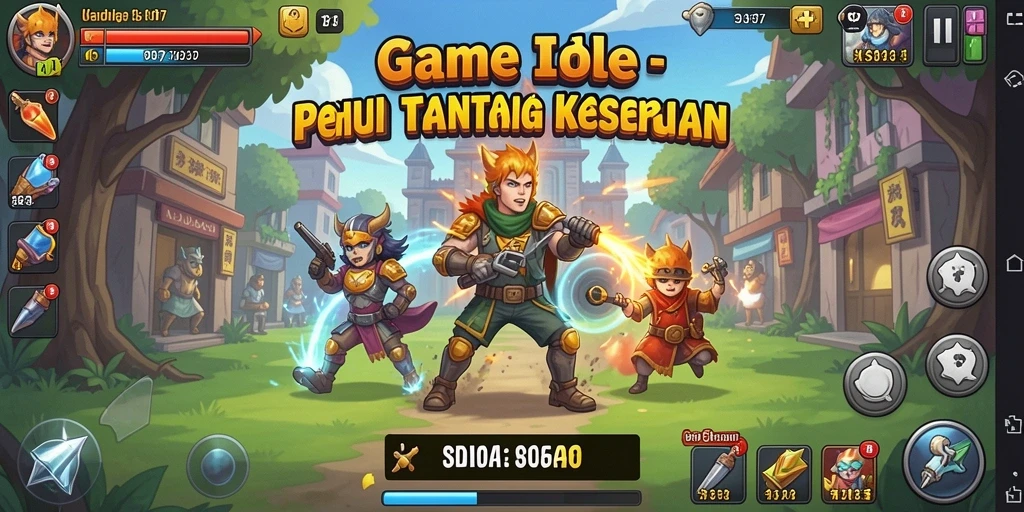 Screenshot menampilkan gameplay Idle yang menarik dan interaktif.