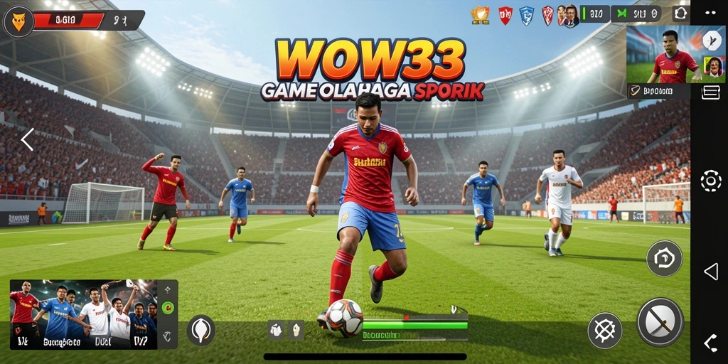 Tangkapan layar WOW33 menampilkan aksi seru dalam pertandingan olahraga.