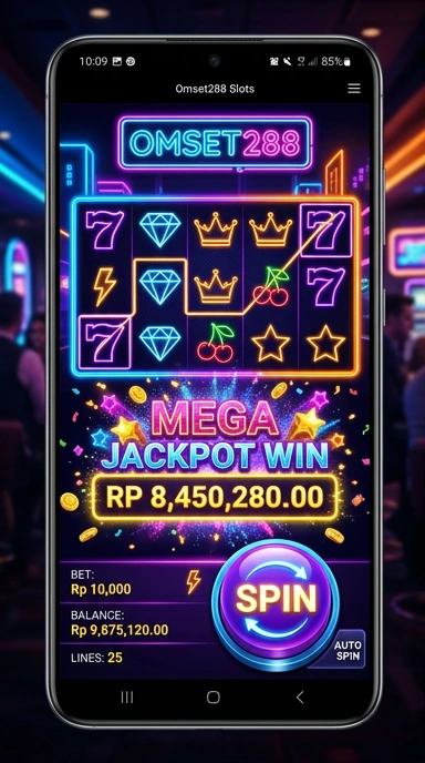 Tampilan utama aplikasi omset288 yang menarik dan mudah digunakan.